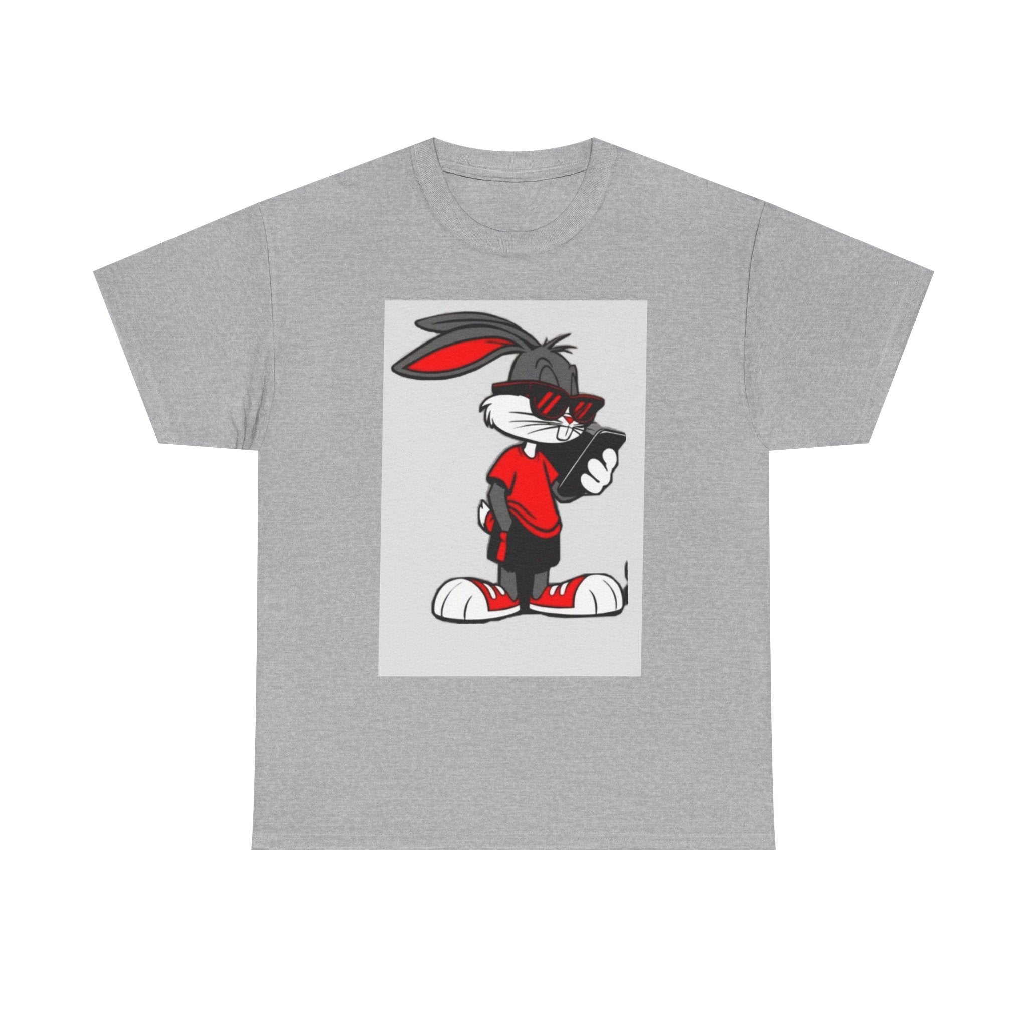 Trendy Rabbit Graphic Tee - Unisex Heavy Cotton