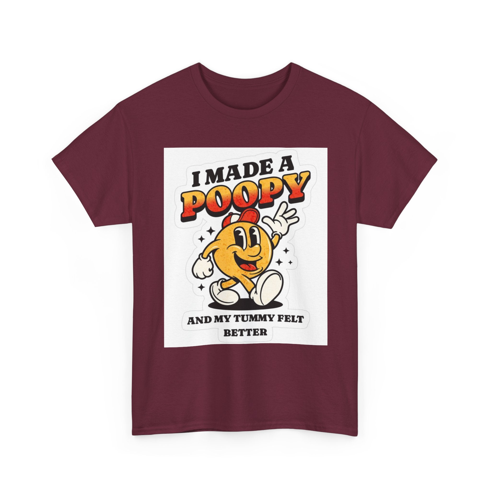 Funny Kids Unisex Cotton Tee - "I Made a Poopy" - Gift for Toddlers, Birthday, Humor, Parenting, Family Fun