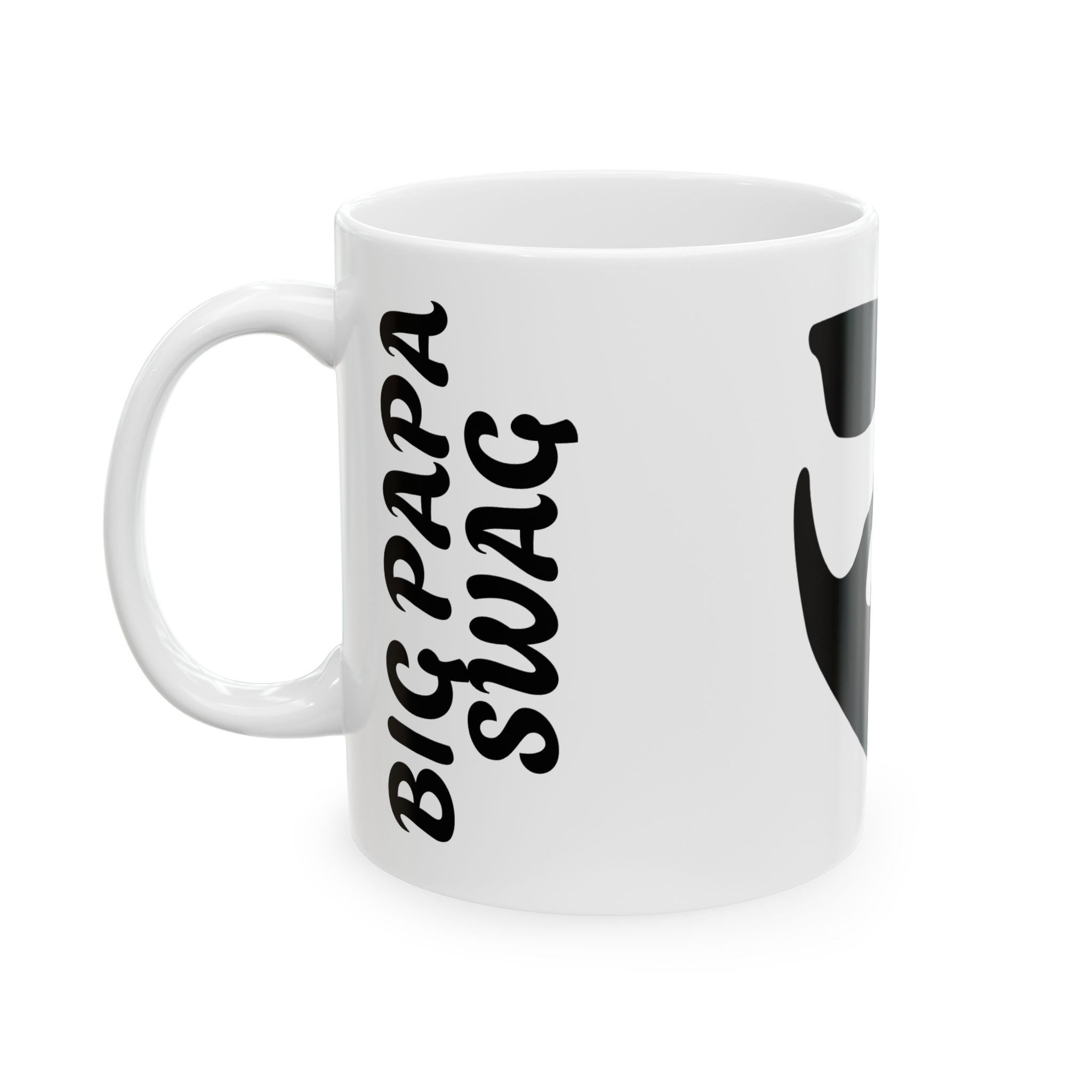Stylish Dad Mug | Big Papa Swag Coffee Cup, Gift for Father's Day, Birthday, Cool Dad Mug, Fun Unique Drinkware, Beard Lover's Gift