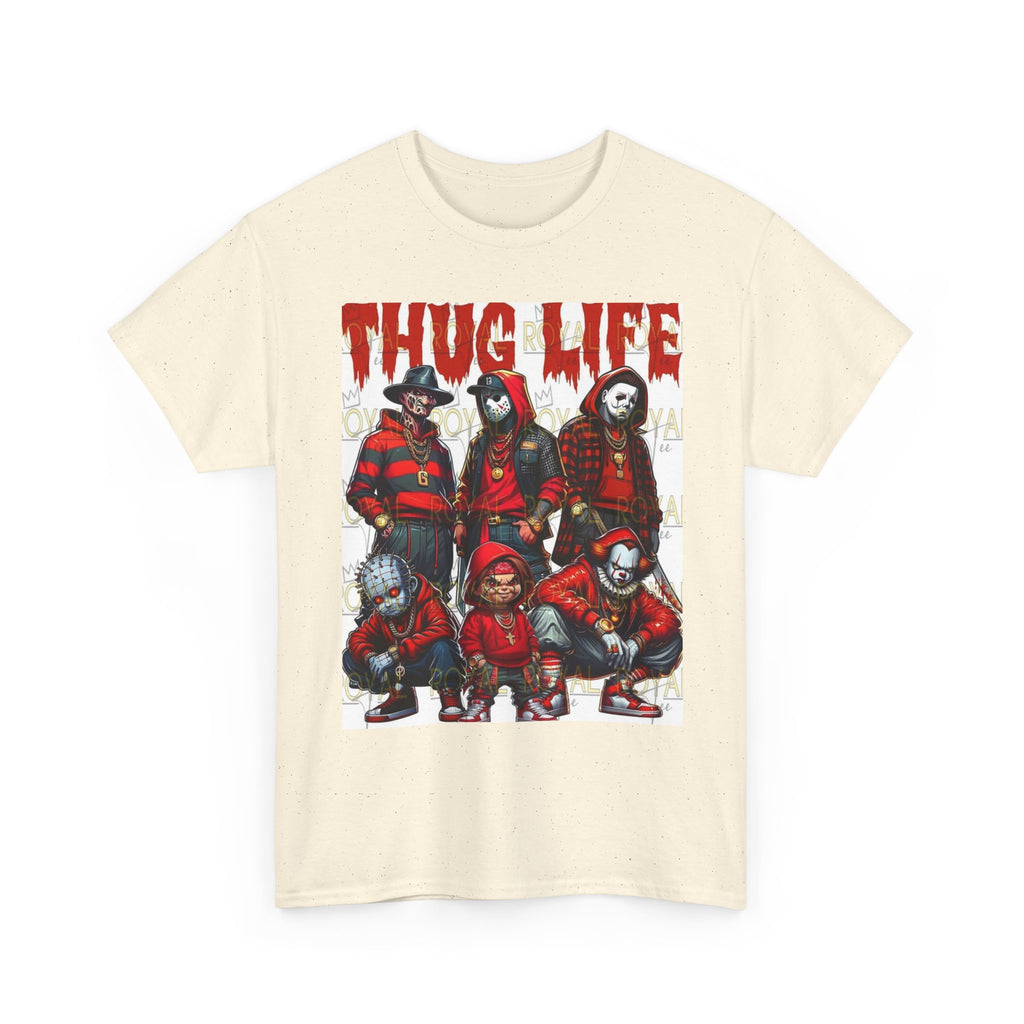 Thug Life Unisex Heavy Cotton Tee, Graphic Tee, Streetwear Style, Casual Wear, Gift for Friends, Trendy Apparel