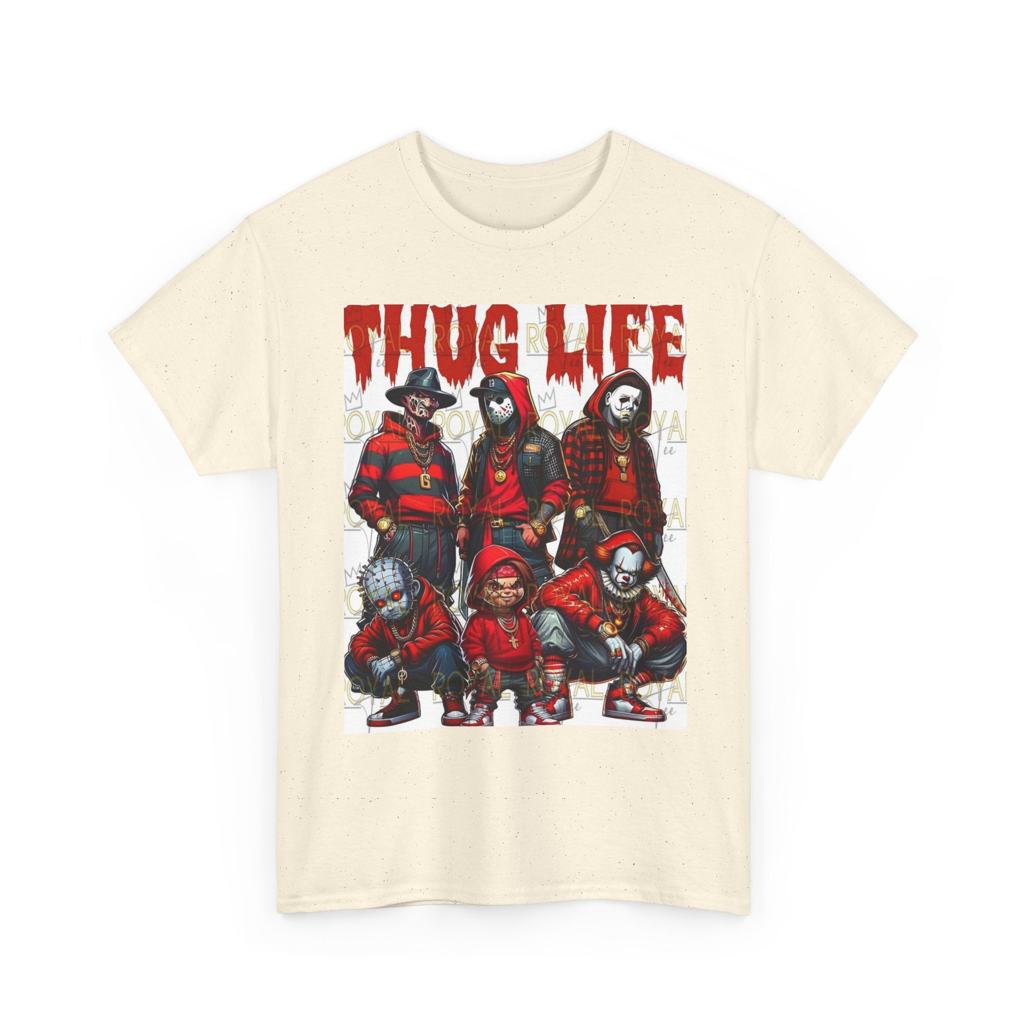 Thug Life Unisex Heavy Cotton Tee, Graphic Tee, Streetwear Style, Casual Wear, Gift for Friends, Trendy Apparel