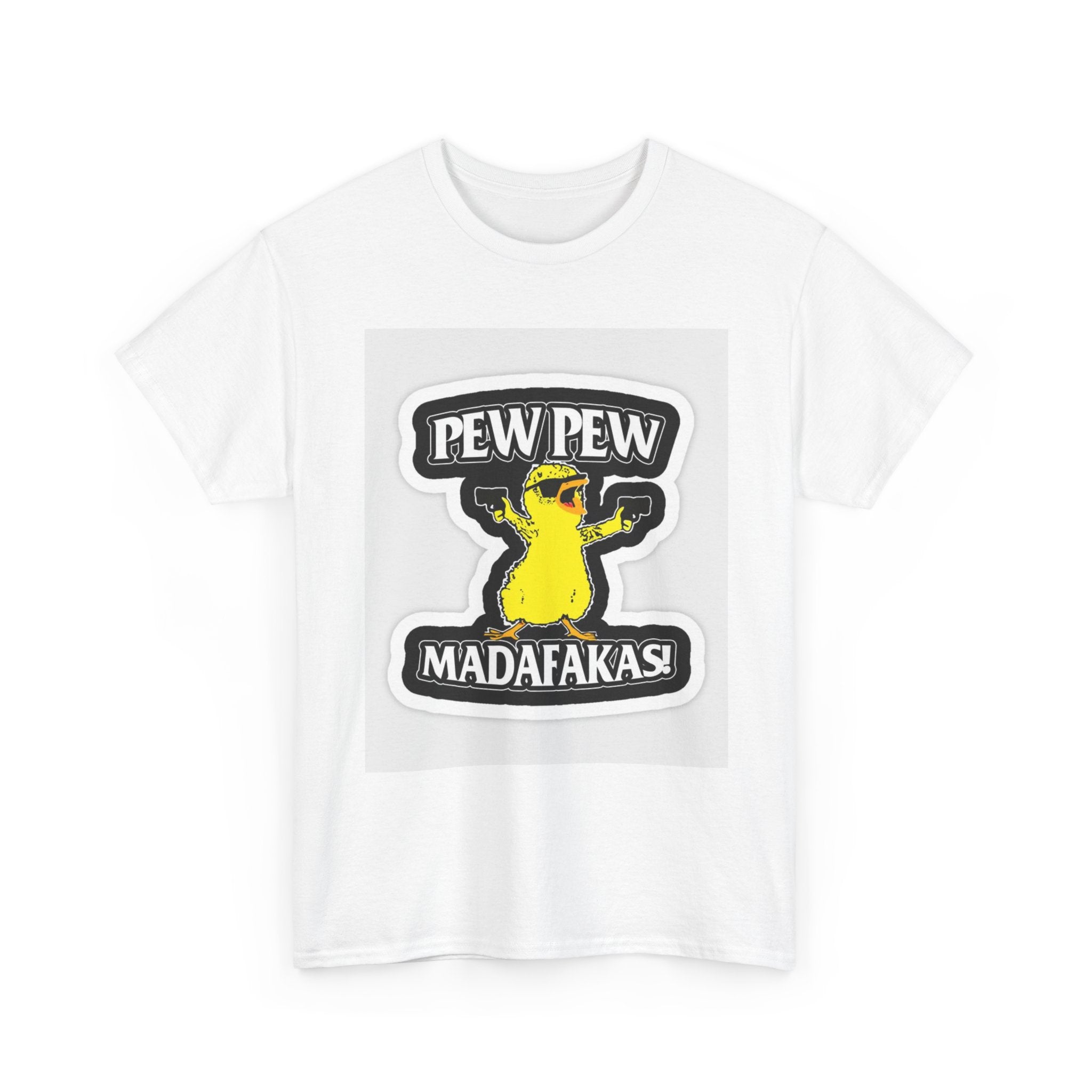 Pew Pew Mads Unisex Heavy Cotton Tee | Fun Graphic Shirt, Geeky Gift, Casual Wear, Anime Fan Apparel, Trendy Streetwear